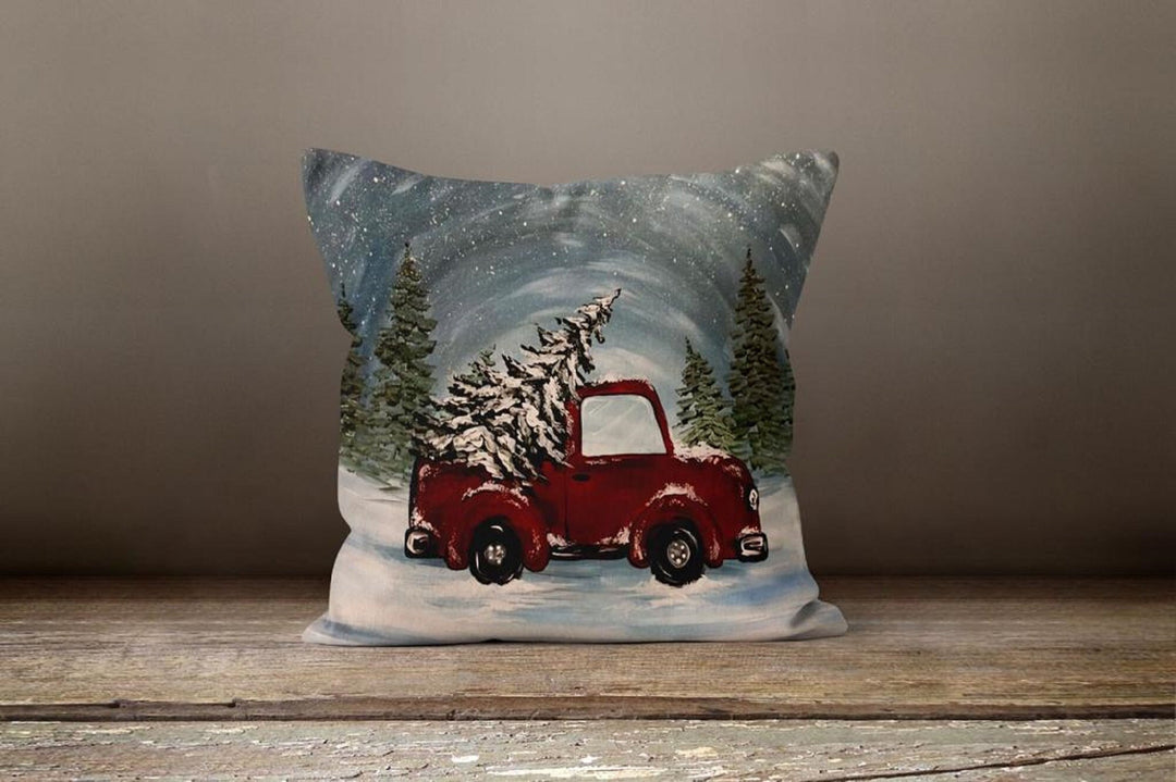 Christmas Pillow Covers|Xmas Farmhouse Cushion Case|Decorative Winter Pillow Case|Xmas Home Decor|Xmas Gift Ideas|Xmas Deer Tree Cover