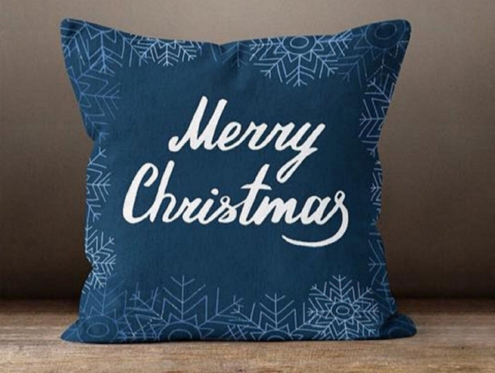 Christmas Pillow Covers|Blue Xmas Decor|Winter Pillow Case|Xmas Gift Ideas|Merry Xmas Decor|Housewarming Gift|Xmas Snowflake Throw Pillow