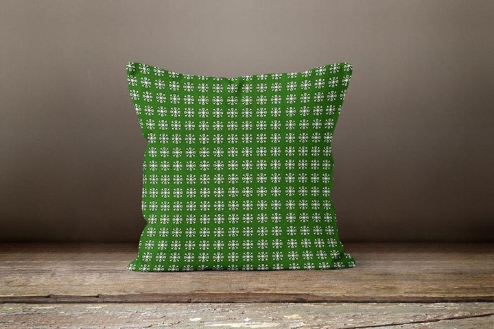 Christmas Pillow Covers|Christmas Green Decor|Decorative Winter Pillow|Xmas Throw Pillow|Xmas Gift|Outdoor Pillow Cover|Xmas Birds Case