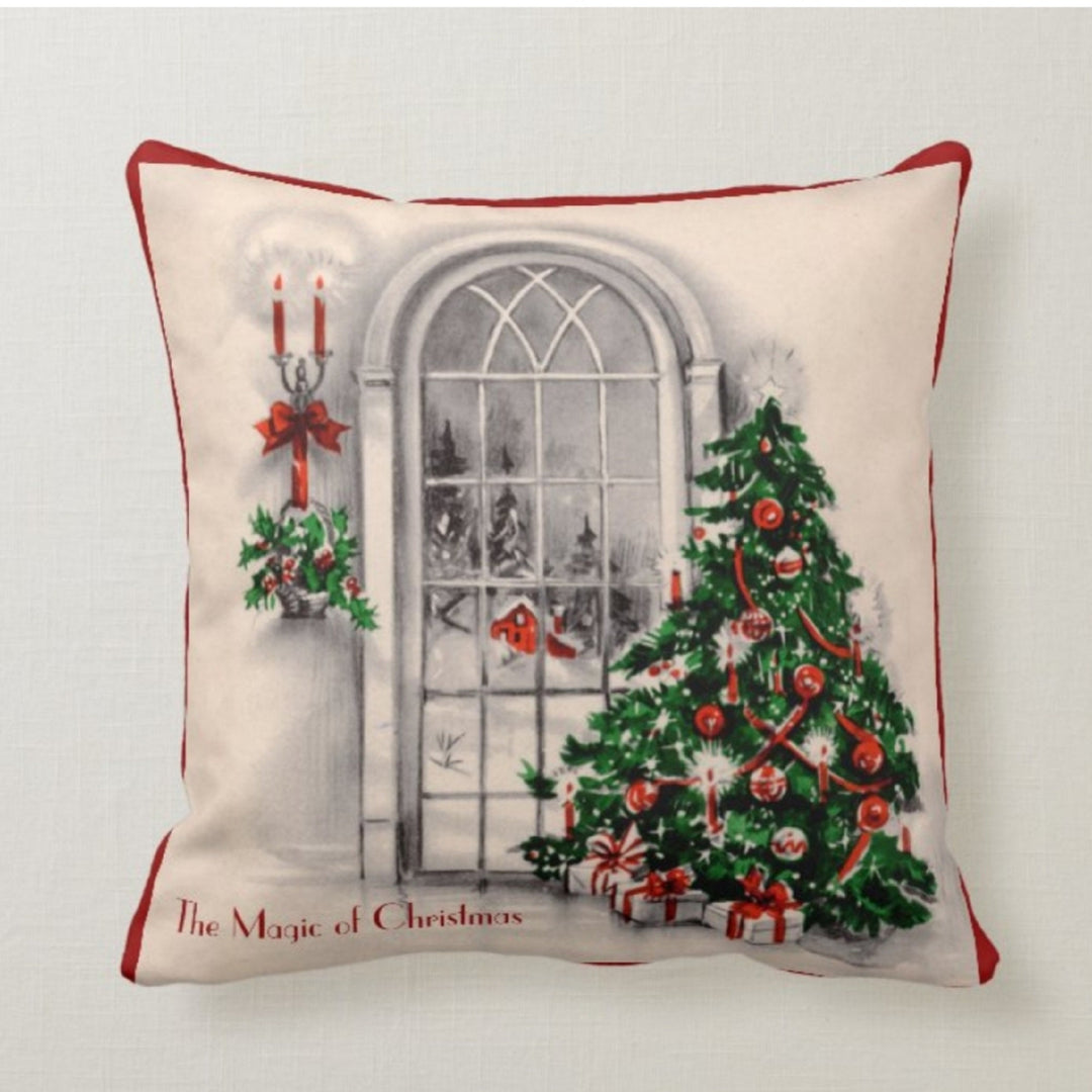 Christmas Pillow Covers|Xmas Tree Decor|Winter Decorative Pillow Case|Xmas Tree Throw Pillow|Outdoor Pillow Cover|Christmas Home Decor