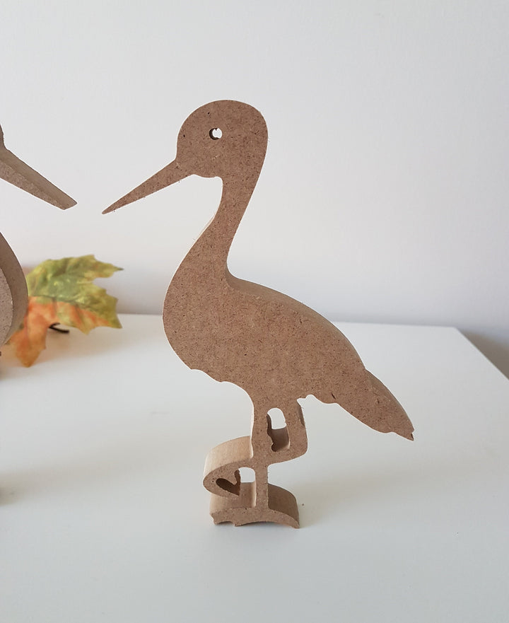 Set of 2 Unfinished Wooden Storks|Plain Wooden Toy|Ready to Paint, Decoupage|Custom Unfinished Wood DIY Supply|Wood Art|Housewarming Gift