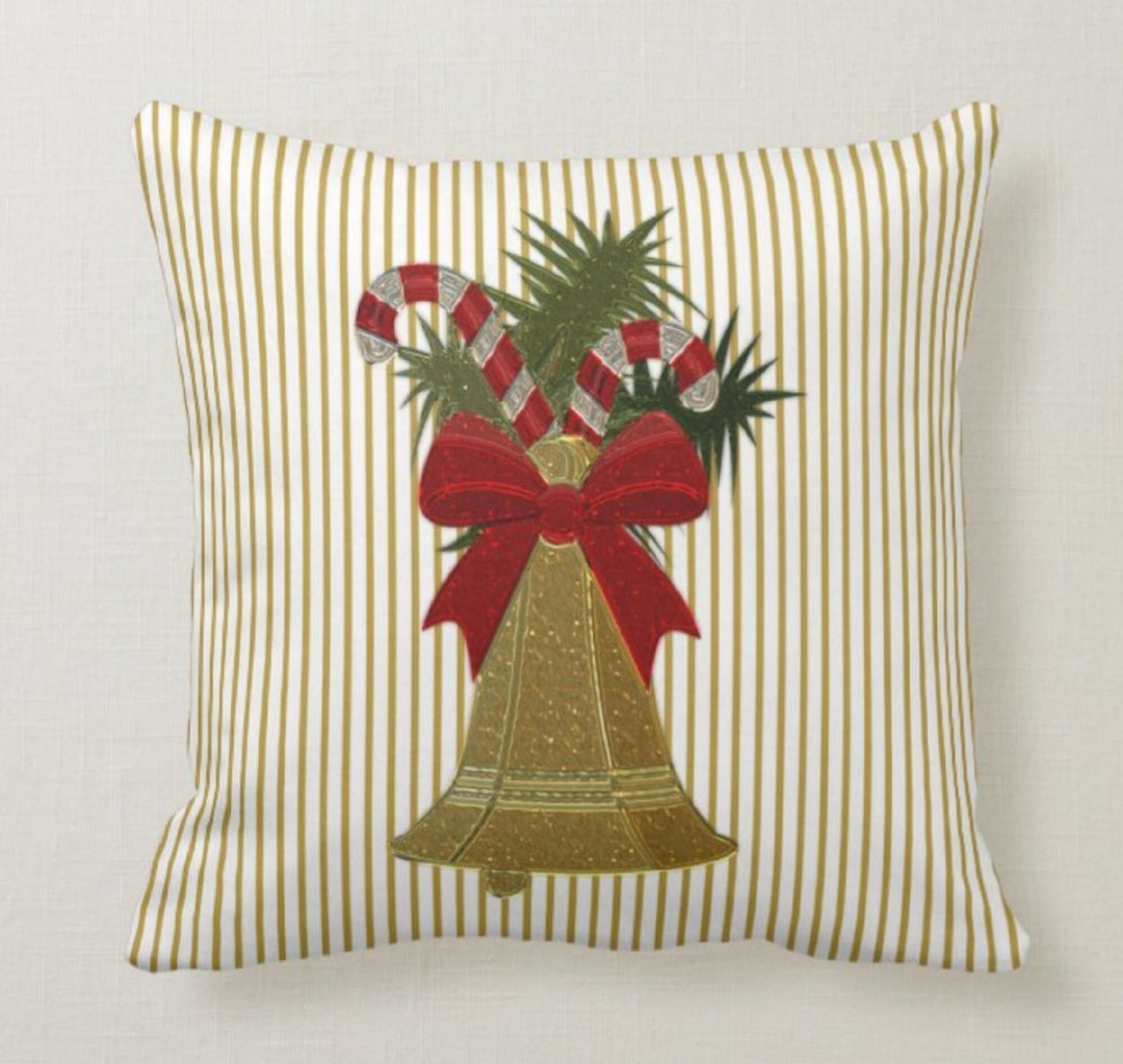 Christmas Pillow Covers|Xmas Bell Decor|Winter Pillow Case|Xmas Gift Ideas|Outdoor Pillow Cover|Housewarming Gift|Christmas Tree Decor