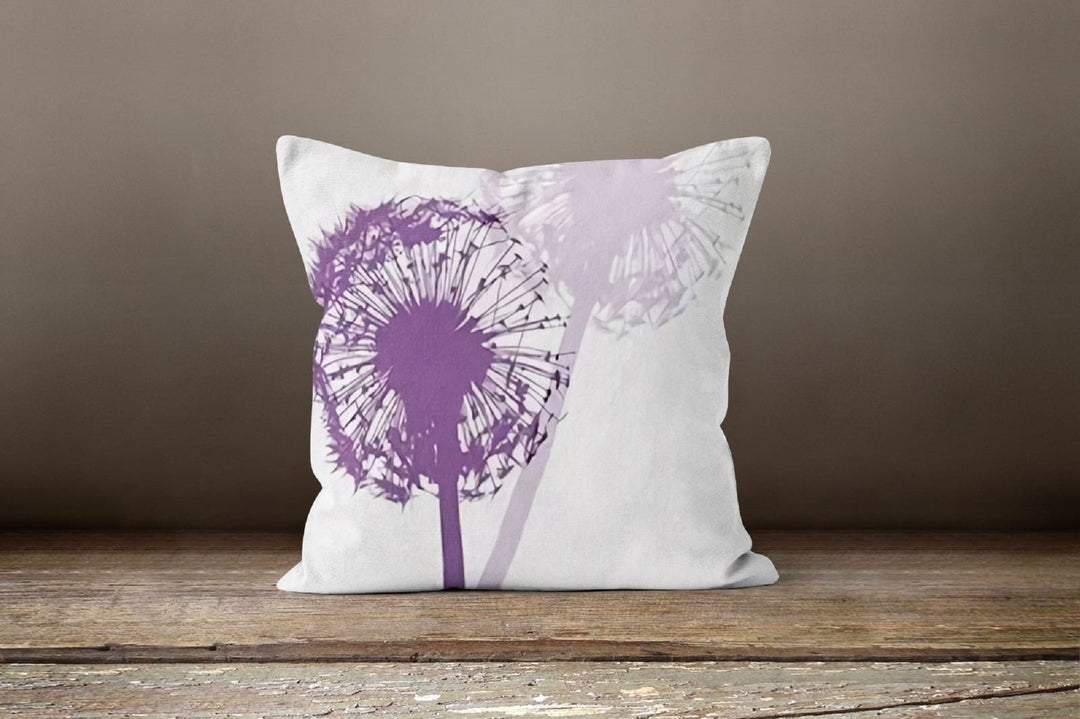 Purple Pillow Cover|Floral Throw Pillow|Summer Cushion Cover|Decorative Purple Outdoor Pillow|Bedding Home Decor|Housewarming Gift Ideas