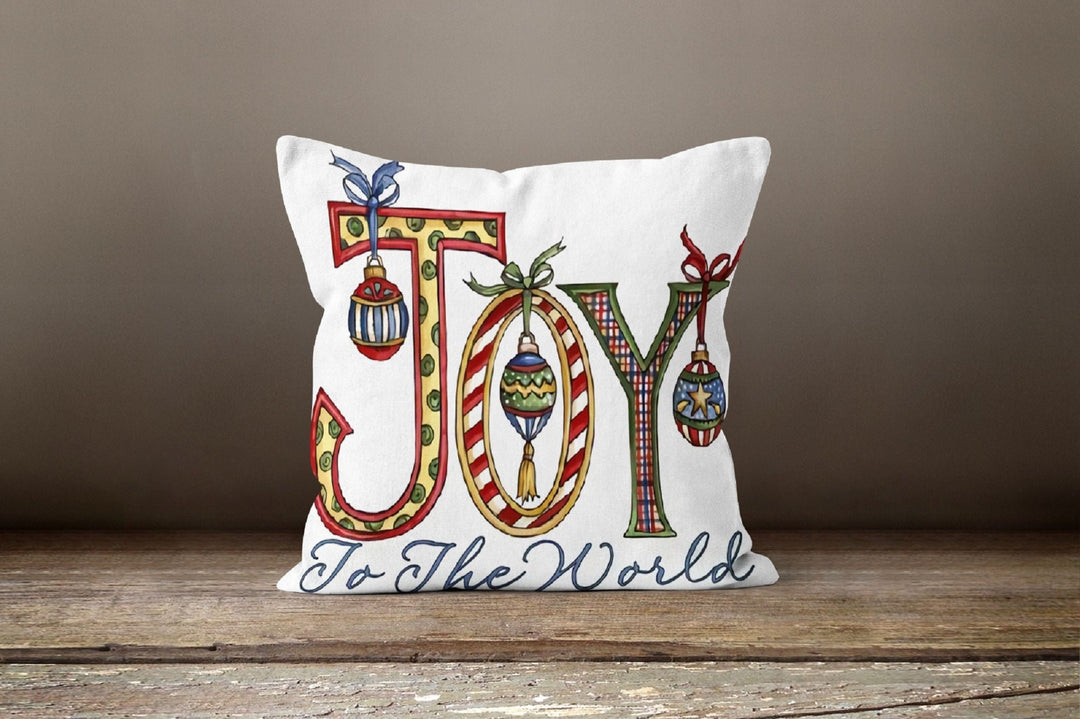 Christmas Pillow Covers|Xmas Home Decor|Winter Decorative Pillow Case|Jingle Bell Throw Pillow|Joy Noel Pillow Cover|Christmas Flower Pillow