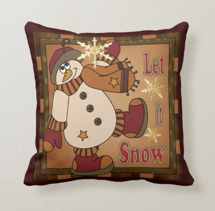 Christmas Pillow Covers|Xmas Santa Claus Decor|Winter Decorative Pillow Case|Xmas Snowman Throw Pillow|Merry Xmas Pillow|Xmas Cat Decor