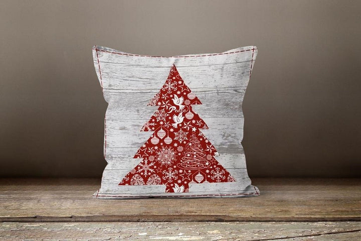 Christmas Pillow Covers|Red Xmas Decor|Winter Pillow Case|Xmas Gift İdeas|Outdoor Pillow Cover|Housewarming Gift|Xmas Deer Tree Decor