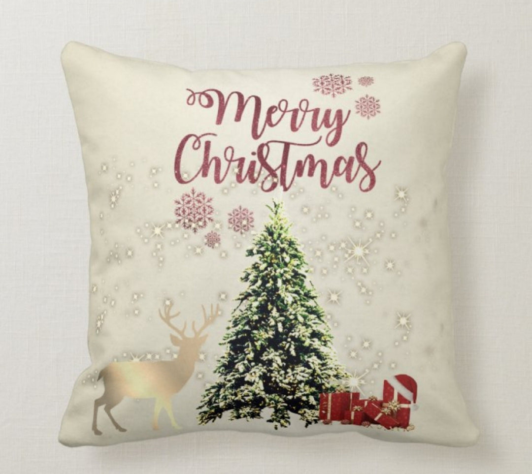 Christmas Pillow Covers|Xmas Tree Decor|Winter Decorative Pillow Case|Xmas Tree Throw Pillow|Outdoor Pillow Cover|Christmas Home Decor