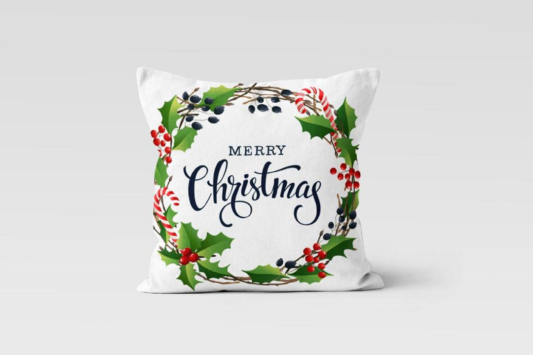 Christmas Pillow Covers|Happy New Year Decor|Poinsettia Pillow Case|Xmas Gift Idea|Housewarming Gift|Christmas Flower Case|Merry Xmas Pillow