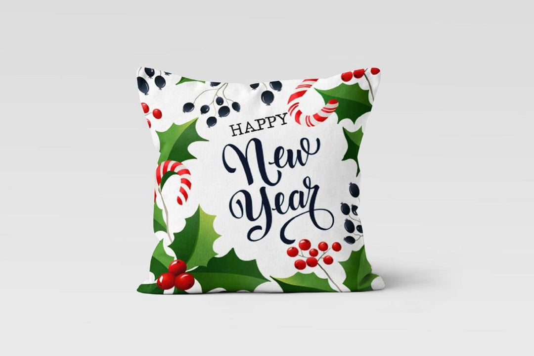 Christmas Pillow Covers|Happy New Year Decor|Poinsettia Pillow Case|Xmas Gift Idea|Housewarming Gift|Christmas Flower Case|Merry Xmas Pillow