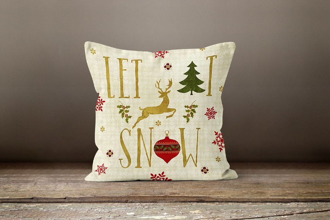 Christmas Pillow Covers|Xmas Deer Decor|Winter Decorative Pillow Case|Xmas Santa Claus Throw Pillow|Outdoor Pillow Case|Christmas Home Decor