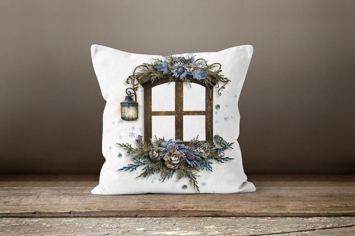 Decorative Pillow Cover|Birds Cushion Case|Sconce Throw Pillow|Bedding Home Decor|Housewarming Gift Ideas|Welcome Winter Home Decor