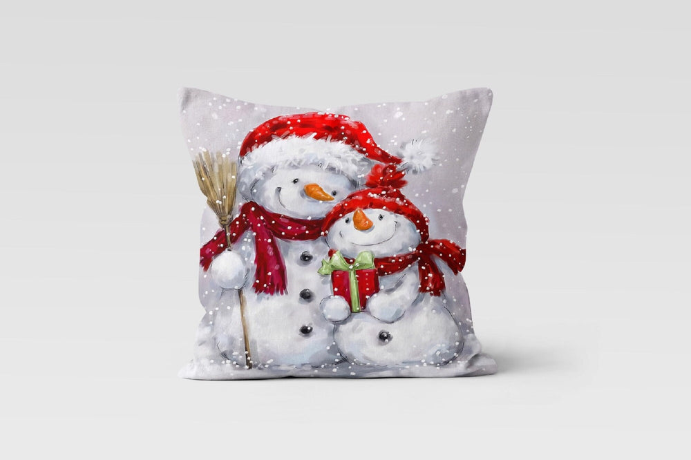 Christmas Pillow Covers|Cute Snowman Decor|Winter Trend Pillow Case|Housewarming Gift|Decoratrive Cute Winter Decor|Winter Snowy Decor