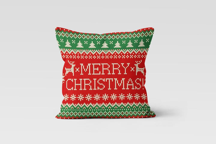 Christmas Pillow Covers|Decorated Xmas Tree Pillow|Winter Trend Pillow Case|Xmas Tree Throw Pillow|Merry Xmas Pillow|Christmas Home Decor