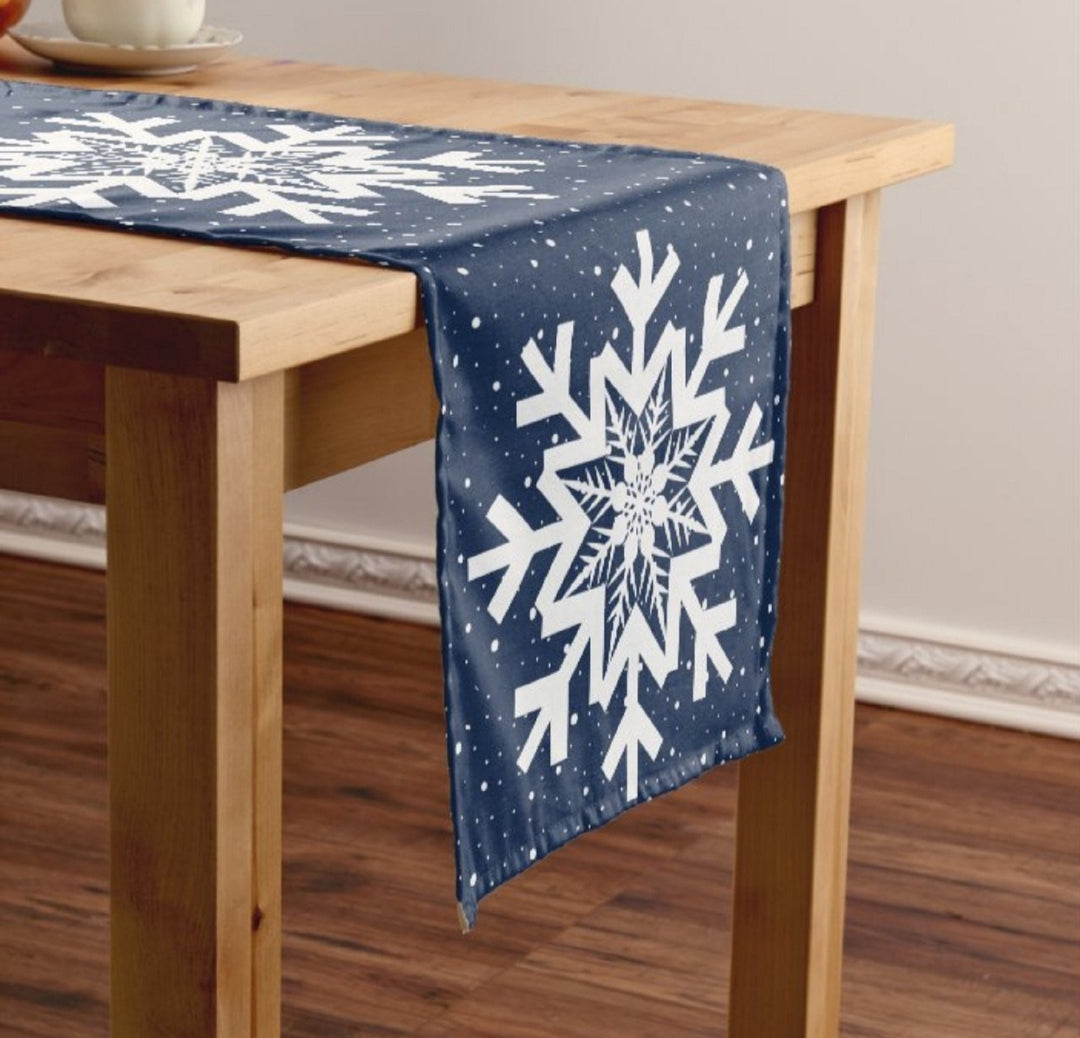 Christmas Table Runners|Winter Trend Table Runner|Red Blue Home Decor|Farmhouse Kitchen Decor|Xmas Reindeer Decor|Xmas Joy Decor Tablecloths