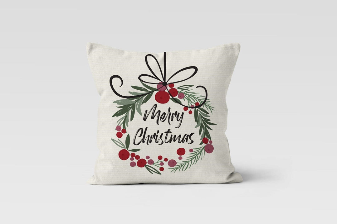 Christmas Pillow Covers|Merry Christmas Cushion Case|Winter Decorative Pillow|Xmas Home Decor|Xmas Gift Ideas|Cardinal Bird Pillow Cover