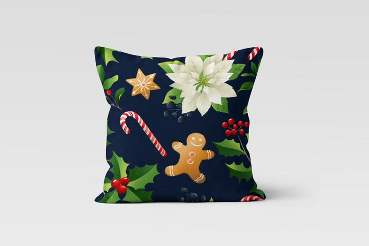 Christmas Pillow Covers|Happy New Year Decor|Poinsettia Pillow Case|Xmas Gift Idea|Housewarming Gift|Christmas Flower Case|Merry Xmas Pillow