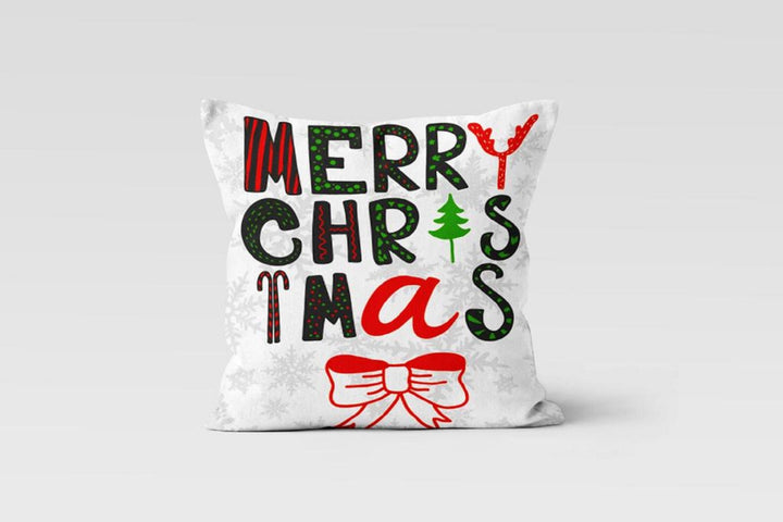 Christmas Pillow Covers|Merry Xmas Decor|Winter Trend Pillow Case|Xmas Gift Idea|Holly Jolly Pillow|Housewarming Gift|Christmas Throw Pillow