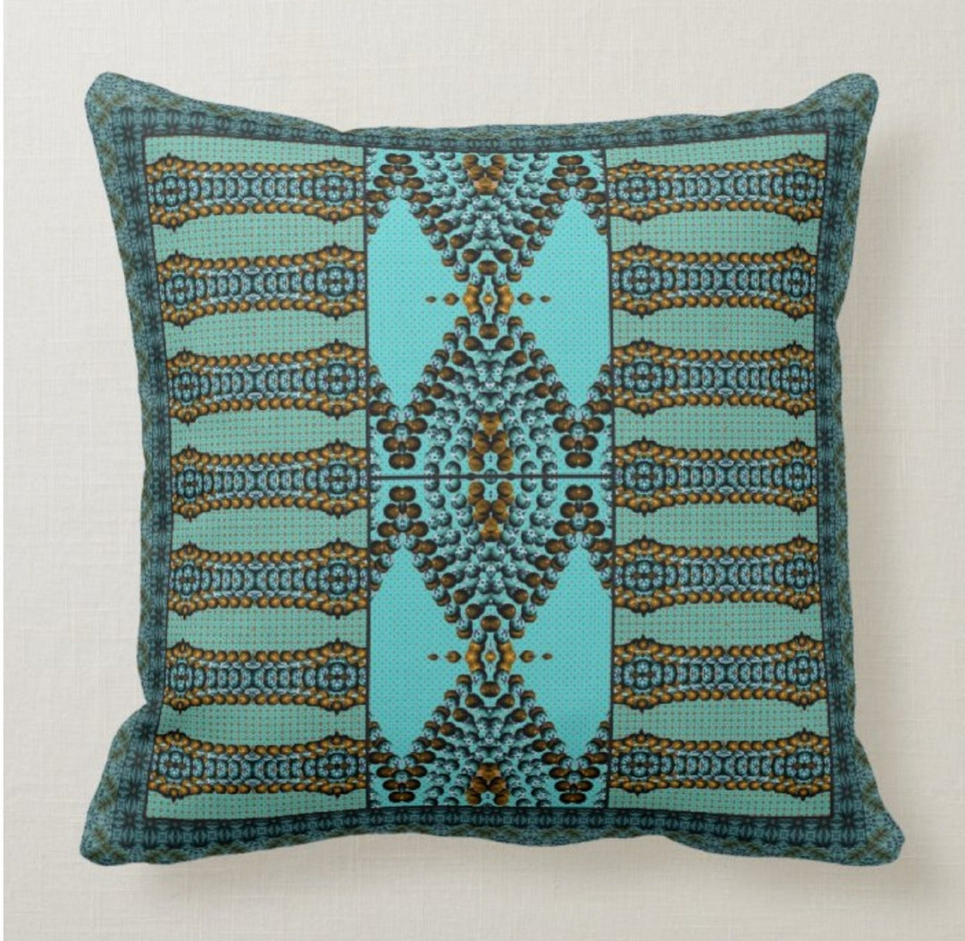 Decorative Pillow Covers|Turquoise Home Decor|Winter Trend Pillow Case|Southwestern Throw Pillow|Bedding Home Decor|Ombre Pillow Case