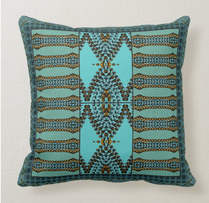 Decorative Pillow Covers|Turquoise Home Decor|Winter Trend Pillow Case|Southwestern Throw Pillow|Bedding Home Decor|Ombre Pillow Case