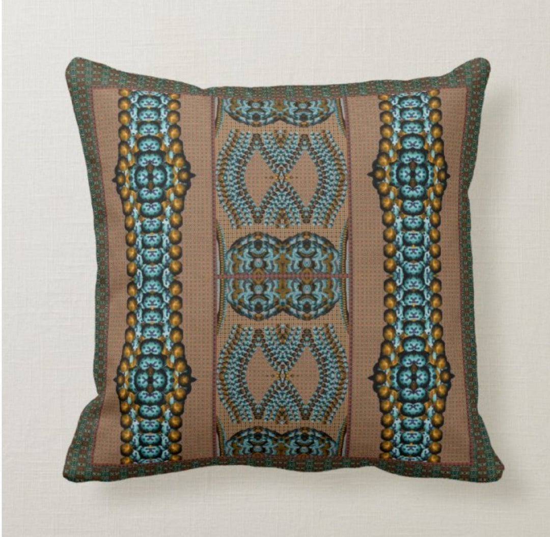 Decorative Pillow Covers|Turquoise Home Decor|Winter Trend Pillow Case|Southwestern Throw Pillow|Bedding Home Decor|Ombre Pillow Case