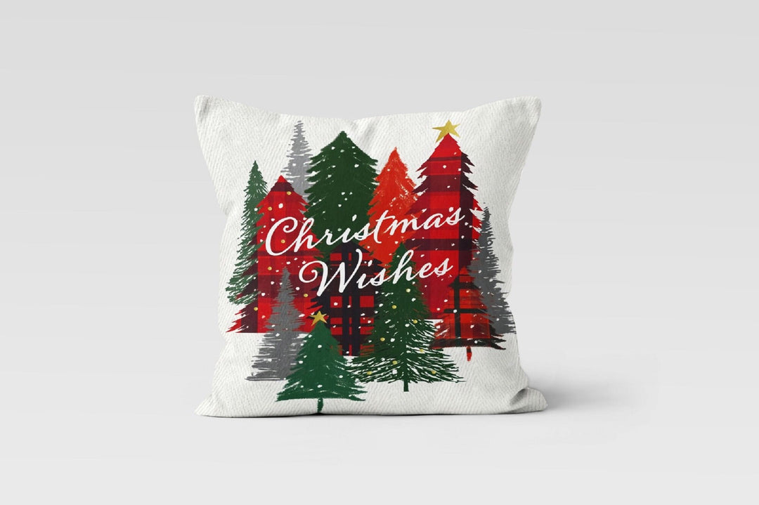 Christmas Pillow Covers|Decorated Xmas Tree Pillow|Winter Trend Pillow Case|Xmas Tree Throw Pillow|Merry Xmas Pillow|Christmas Home Decor