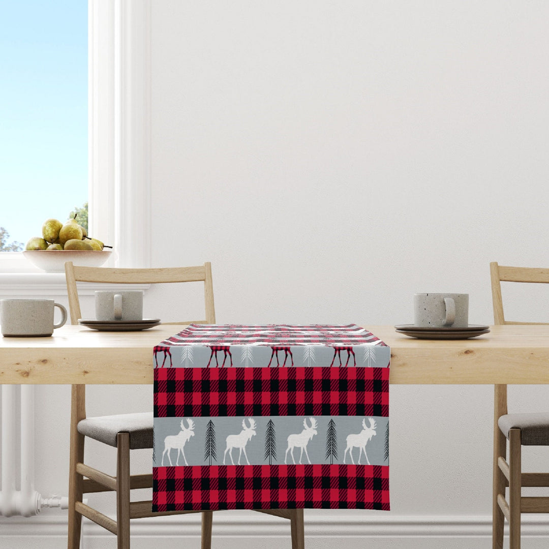 Christmas Table Runners|Xmas Deer Table Runner|Winter Trend Home Decor|Snowy House Table Decor|Xmas Candy Decor|Xmas Berry Runner Tablecloth