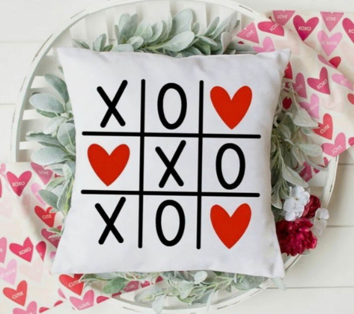 Love Throw Pillow Covers|Valentine's Day Cushion Case|Romantic Gift for Girlfriend|Colorful Love Print Valentine Day Decor|XOXO Pillow Sham