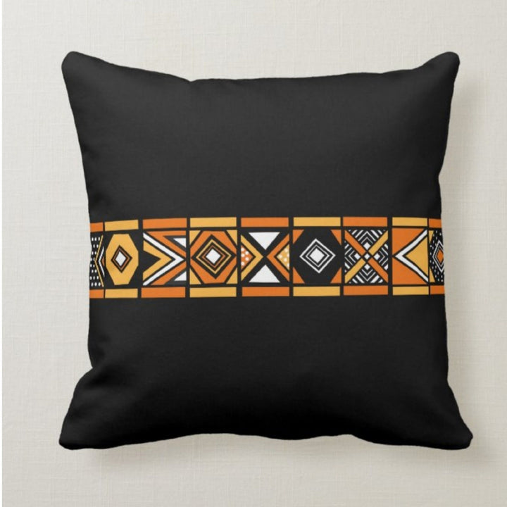 Rug Design Pillow Cover|Southwest Cushion Case|Decorative Aztec Print Pillow Top|African Tribal Home Decor|Farmhouse Style Ethnic Pillowcase