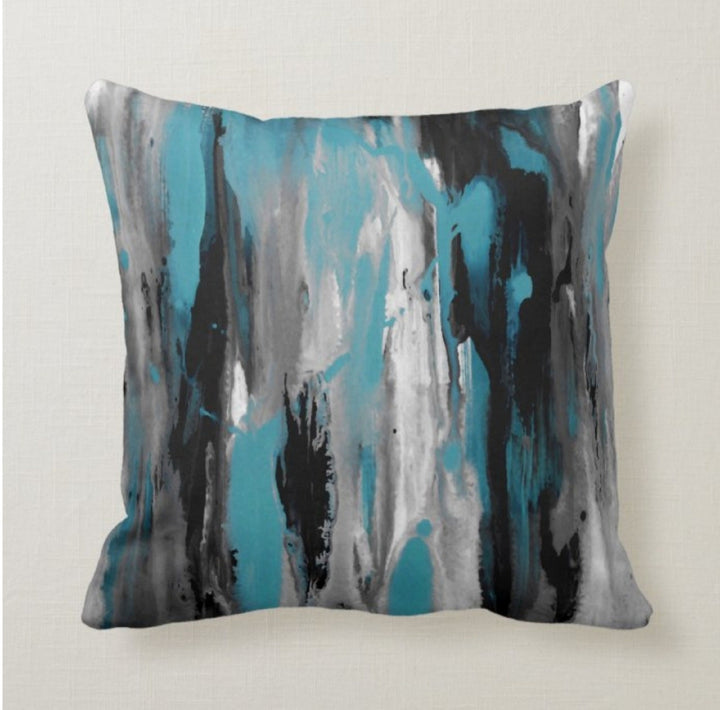 Decorative Pillow Covers|Turquoise Home Decor|Winter Trend Pillow Case|Southwestern Throw Pillow|Bedding Home Decor|Ombre Pillow Case