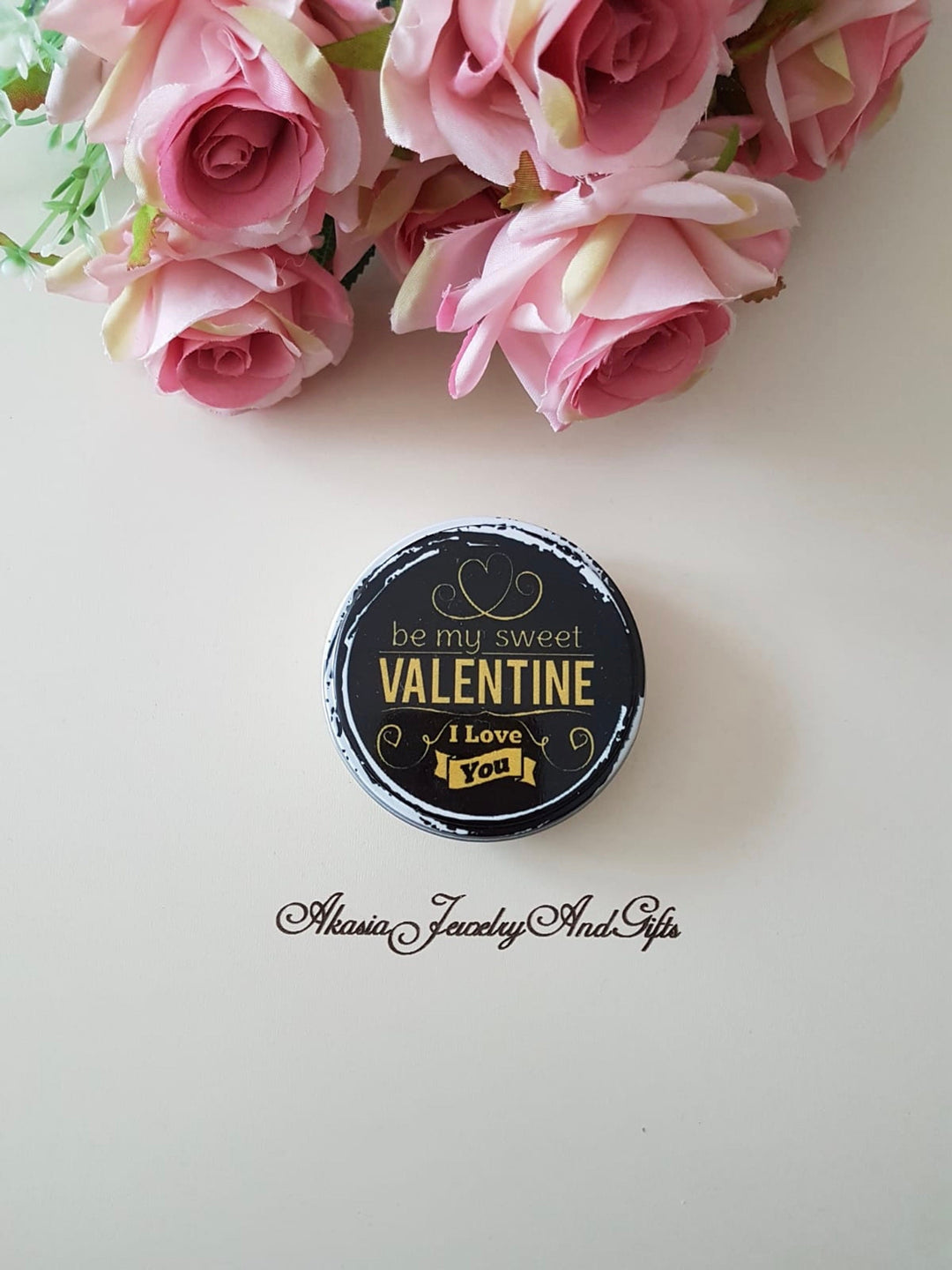 Set of 4 Valentine's Day Gift Box|Love Metal Gift Box|Mini Jewelry Storage|Chocolate Soap Cookie Bead Tin Grab Box|I Love You Birthday Gift