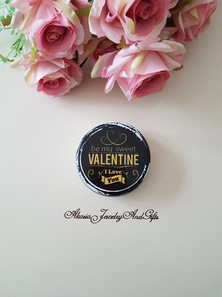 Set of 4 Valentine's Day Gift Box|Love Metal Gift Box|Mini Jewelry Storage|Chocolate Soap Cookie Bead Tin Grab Box|I Love You Birthday Gift