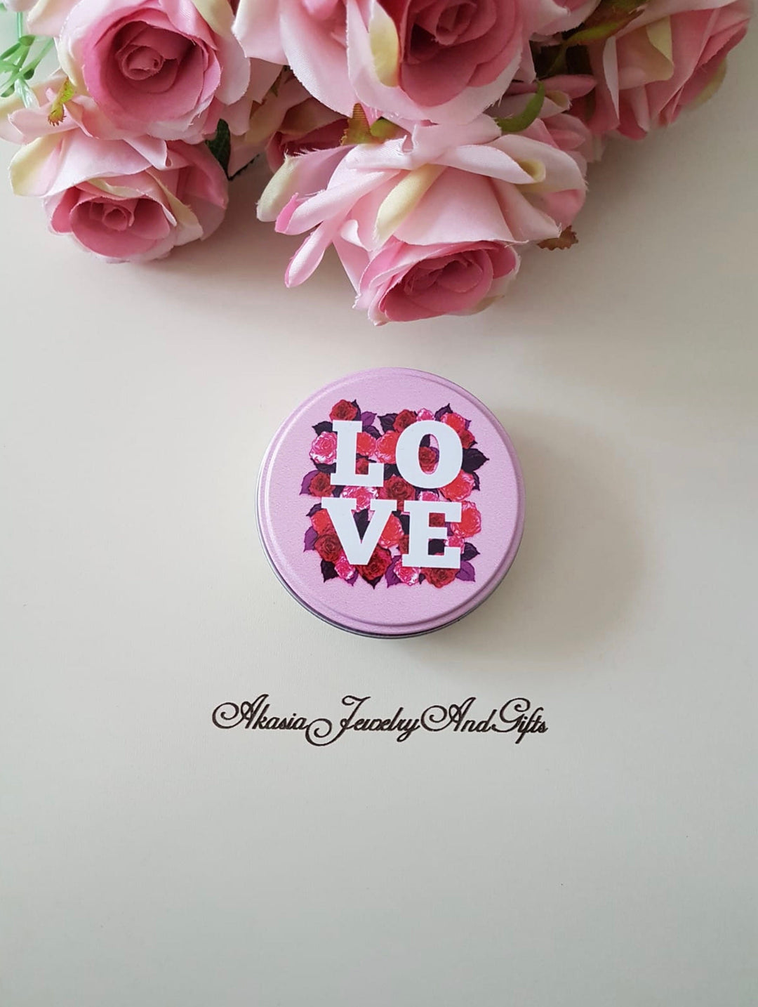 Set of 4 Valentine's Day Gift Box|Love Metal Gift Box|Mini Jewelry Storage|Chocolate Soap Cookie Bead Tin Grab Box|I Love You Birthday Gift