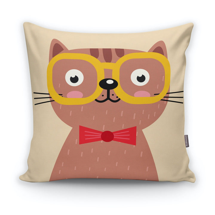 Cute Cat Kid Pillow Cover|Decorative Kid Cushion Case|Cartoon Inspired Home Decor|Housewarming Cushion Cover|Children's Throw Pillow Case