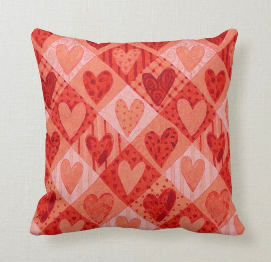 Love Throw Pillow Cover|Valentine's Day Cushion Case|Keep Love in Your Heart Decor|Coffee Print Lumbar Pillow Top|February 14 Gift for Wife