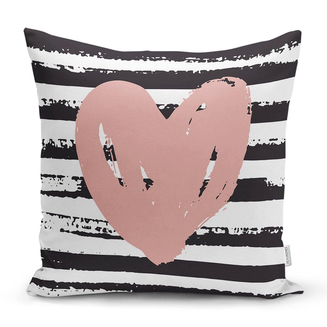 Love Throw Pillow Cover|Valentine&#39;s Day Pillow Case|Romantic XOXO Decor|Heart Design Happy Valentine&#39;s Day Accent Pillow|Love Gift for Him