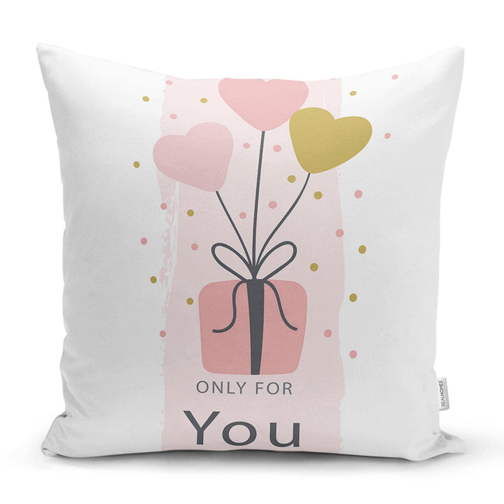 Love Throw Pillow Cover|Valentine&#39;s Day Pillow Case|Romantic XOXO Decor|Heart Design Happy Valentine&#39;s Day Accent Pillow|Love Gift for Him