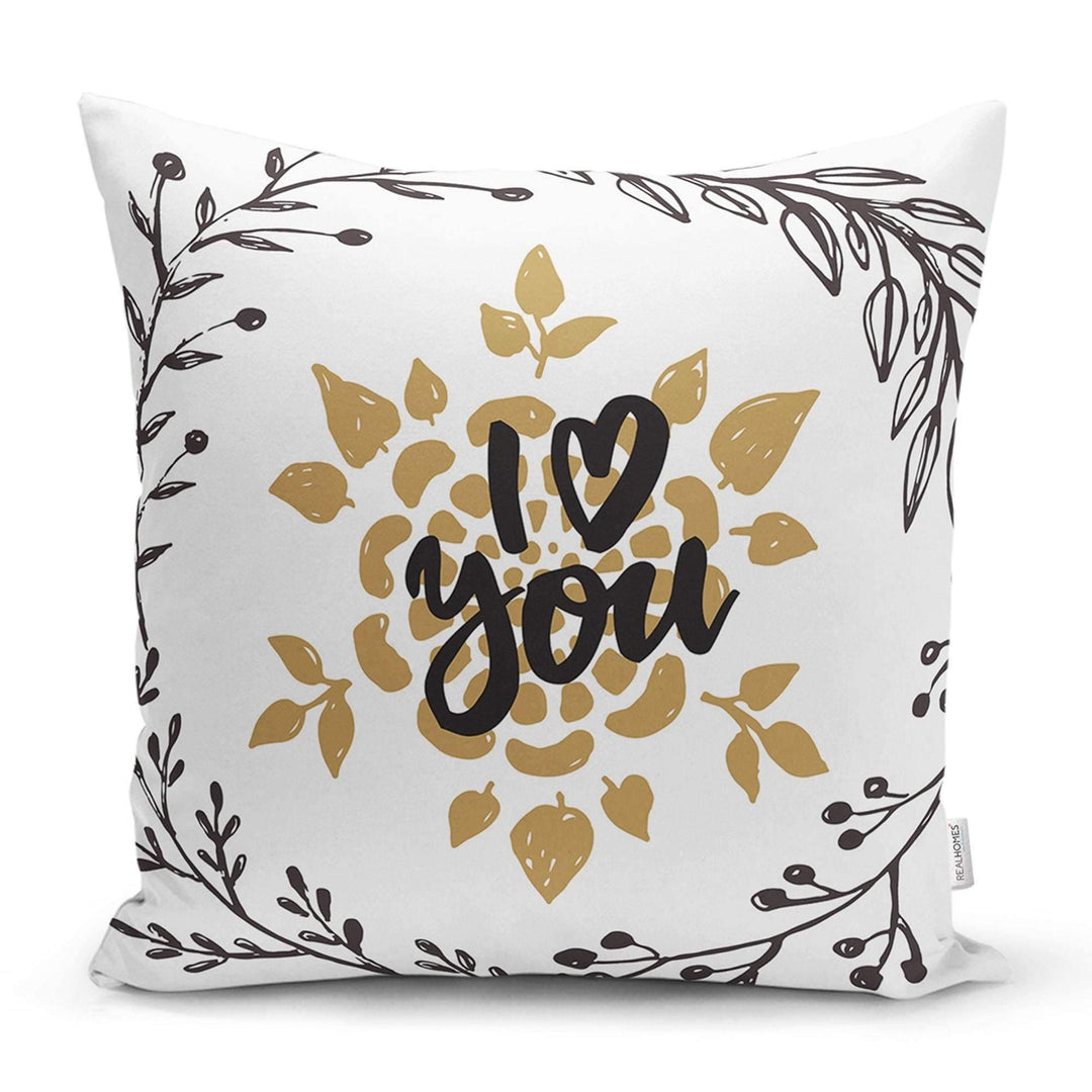 Love Throw Pillow Cover|Valentine&#39;s Day Pillow Case|Romantic XOXO Decor|Heart Design Happy Valentine&#39;s Day Accent Pillow|Love is In the Air