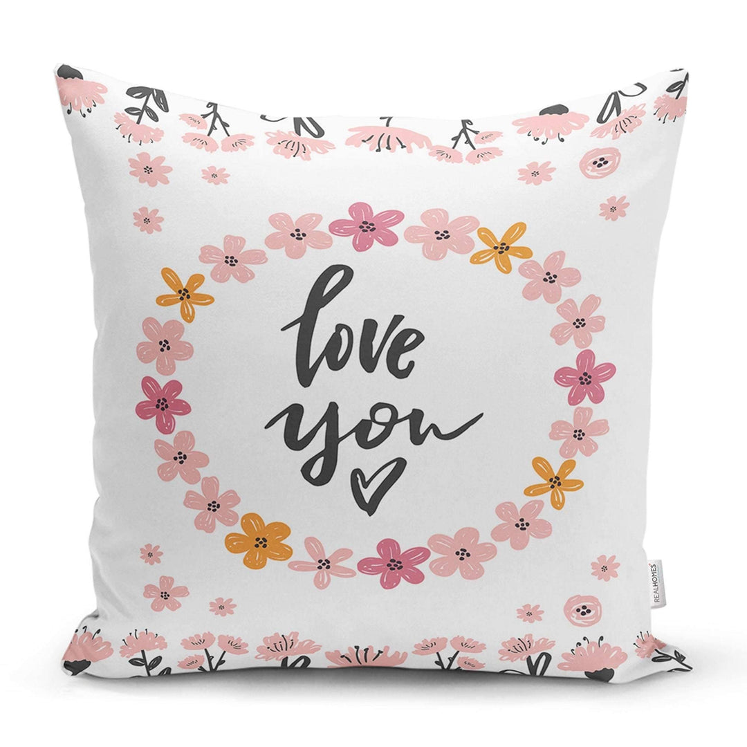 Love Throw Pillow Cover|Valentine&#39;s Day Pillow Case|Romantic XOXO Decor|Heart Design Happy Valentine&#39;s Day Accent Pillow|Be Mine Kiss Me