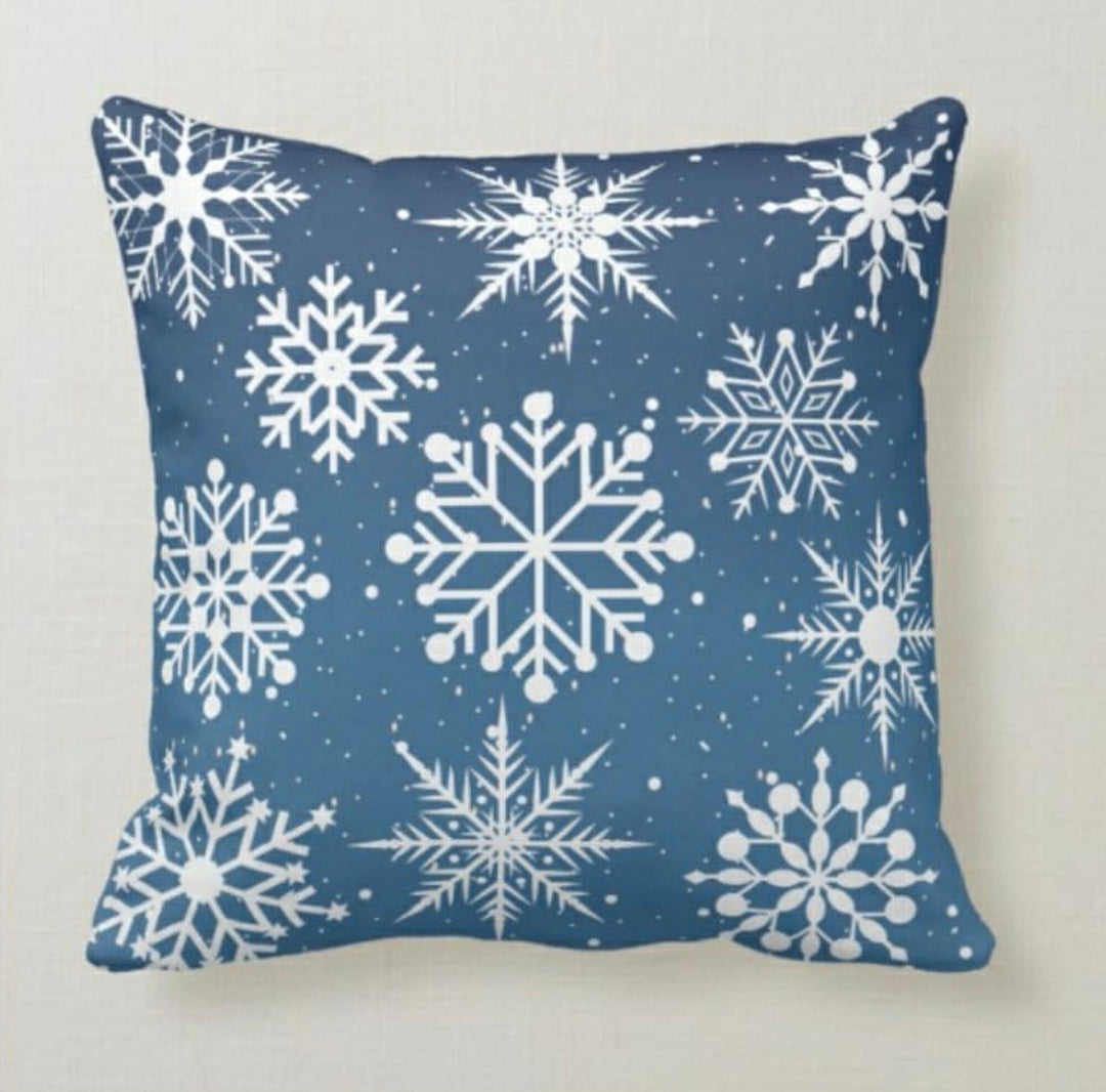 Winter Trend Pillow Covers|Cute Snowman Decor|Snowflake Pillow Case|Snowflake Pillow Cover|Housewarming Throw Pillow|Decorative Winter Decor