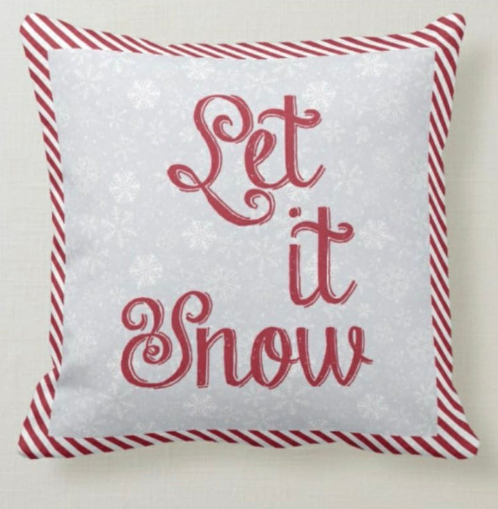 Winter Trend Pillow Covers|Cute Snowman Decor|Snowflake Pillow Case|Let It Snow Pillow|Housewarming Throw Pillow|Decorative Winter Decor