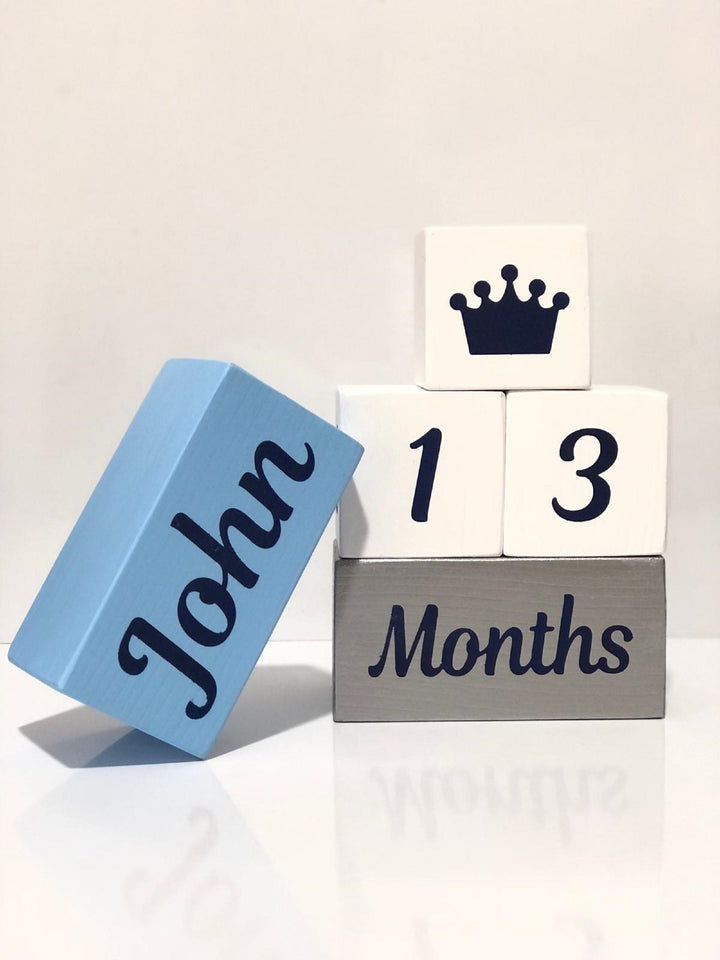 Set of 5 Custom Wooden Cube|Personalized Baby Cube|Wooden Letter Name Block|Wooden Nursery Kid Name Sign|Wood Baby Shower Gift|New Mom Gift