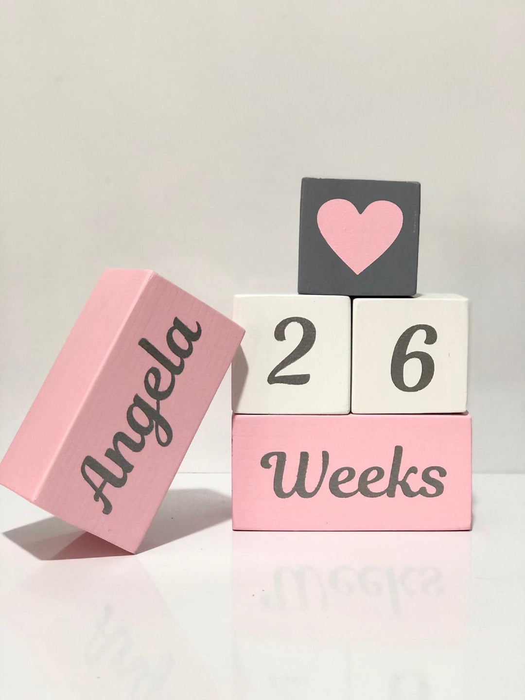 Set of 5 Custom Wooden Cube|Personalized Baby Cube|Wooden Letter Name Block|Wooden Nursery Kid Name Sign|Wood Baby Shower Gift|New Mom Gift