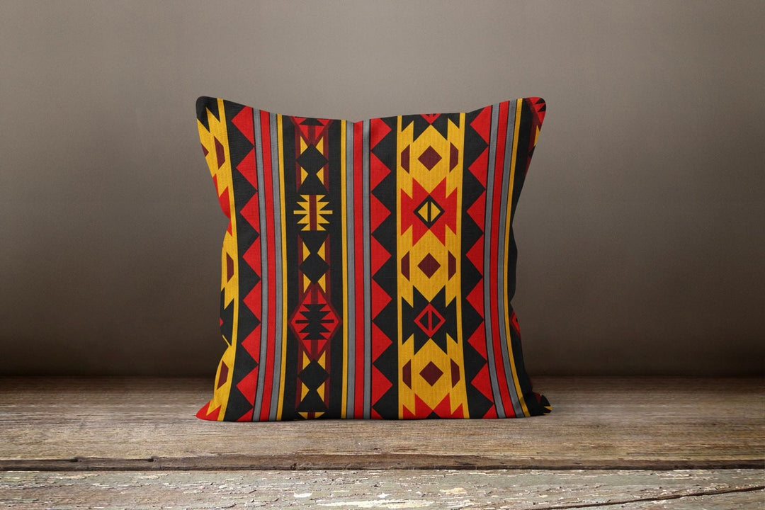 Rug Design Pillow Covers|Terracotta Southwestern Cushion Case|Decorative Pillow Case|Aztec Home Decor|Farmhouse Decor|Geometric Pillow Case