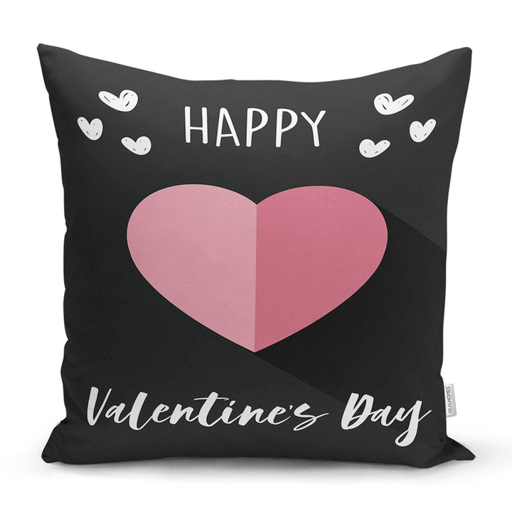 Love Throw Pillow Cover|Valentine&#39;s Day Pillow Case|Romantic XOXO Decor|Heart Design Happy Valentine&#39;s Day Accent Pillow|Love is In the Air