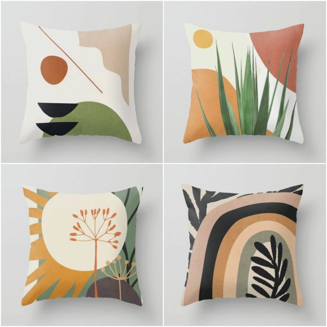 Abstract Geometric Pillow Covers Akasia Design