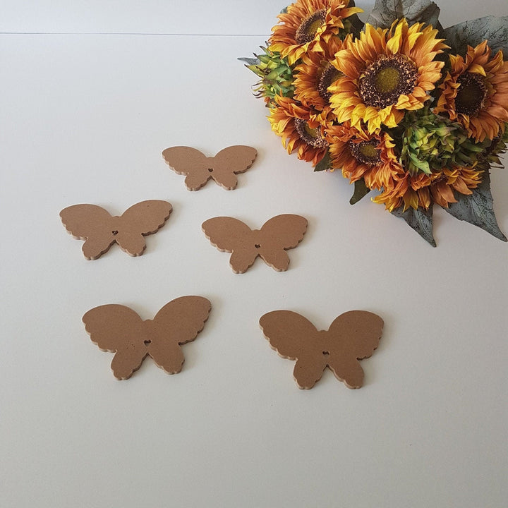 Set of 5 Unfinished Wooden Butterfly|Wooden Toy|Ready to Paint, Decoupage|Custom Unfinished Wood DIY Supply|Wooden Art|Housewarming Gift