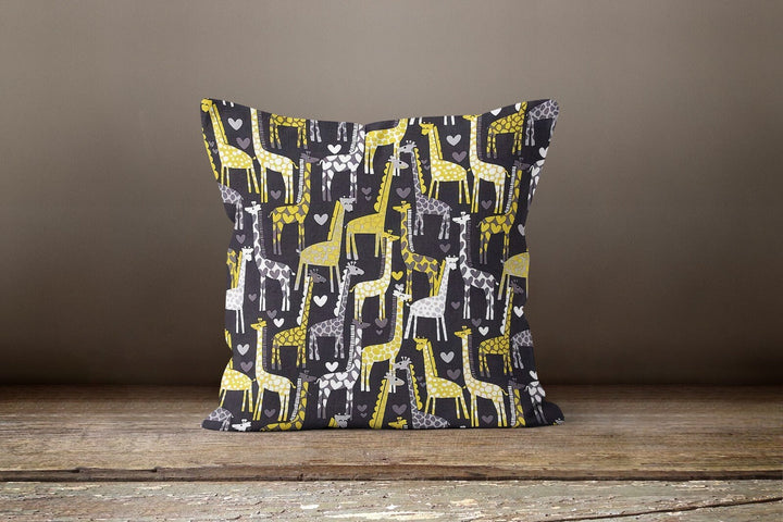 Yellow and Gray Pillow Cover|Abstract Pillow Case|Decorative Housewarming Cushion Case|Outdoor Honeycomb Pillow Top|Boho Bedding Home Decor