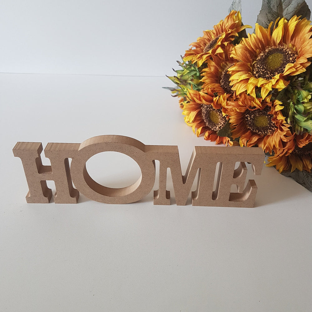 Unfinished Wooden Home Sign|Wooden Decor|Ready to Paint, Varnish, Decoupage|Custom Raw Wooden DIY Supply|Wooden Sign Art|Housewarming Gift