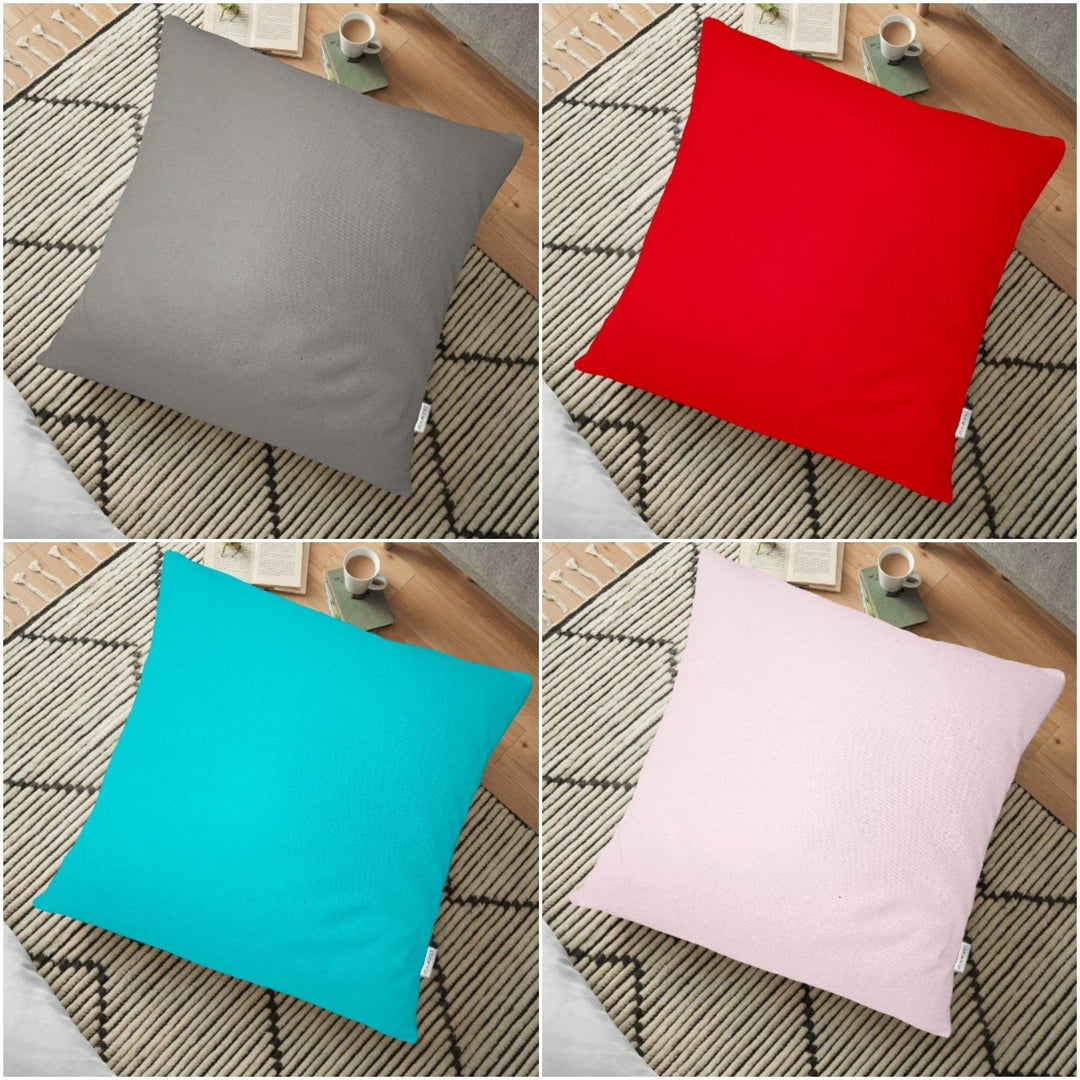 Single Color Floor Pillow Cover|Modern Floor Cushion Case|Gray Floor Cushion Cover|Red Cushion Case|Turquoise Pillow Case|Pink Floor Cushion