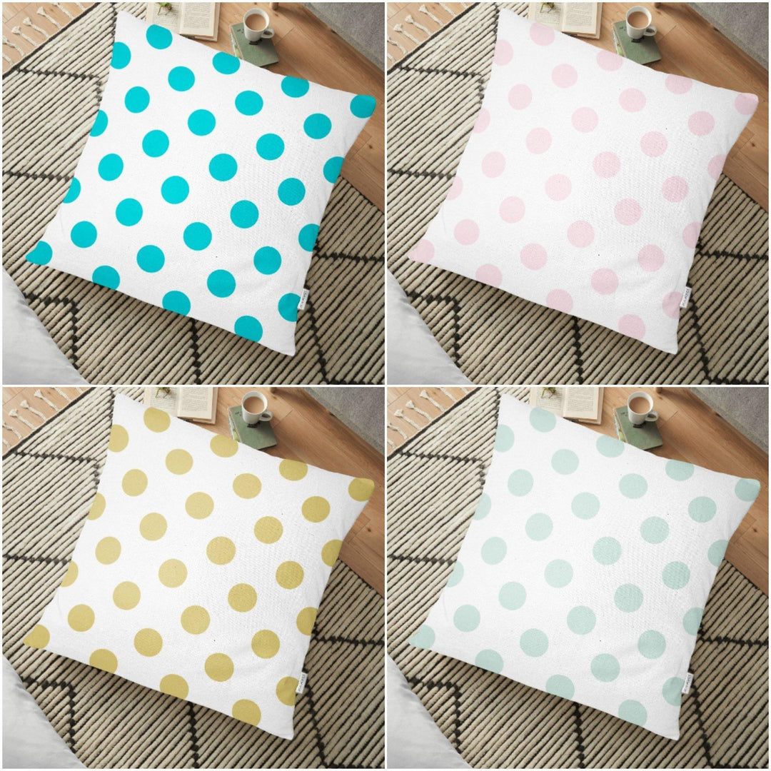 Polka Dot Floor Pillow Cover|Geometric Cushion Case|Decorative Bedding Home Decor|Dotted Pillow Cover|Floor Cushion Case|Only Dots Case